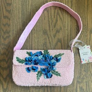 Pink and Blue Hydrangea Beaded Bag Viral TikTok PRICE FIRM